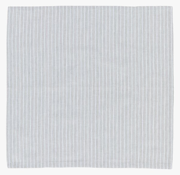 Cottage Stripe Napkin in Grey, Set of 4