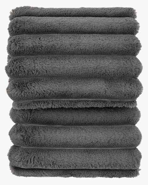 Wrap-up Fur Throw in Grey