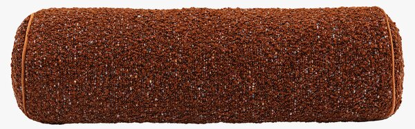 Miro Boucle Bolster Cushion in Rust