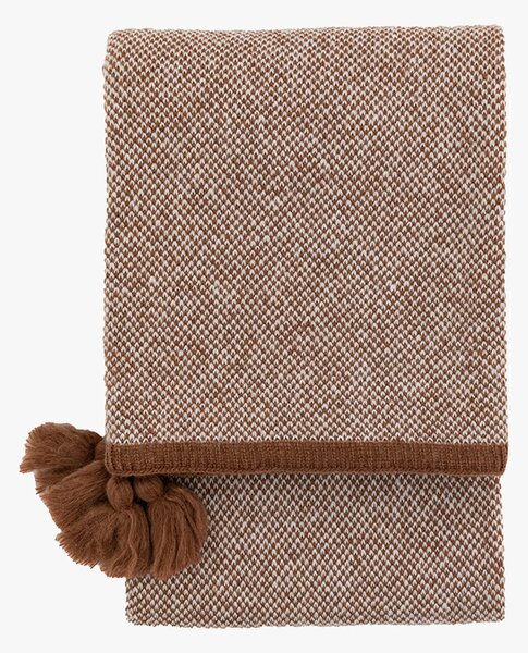 Tula Tassel Throw in Rust