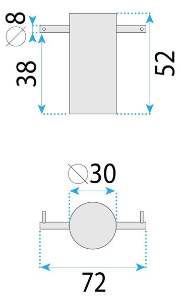 Bathroom hook 64104A SOLO Titan