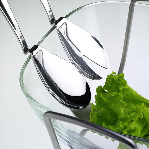 Magic Salad Server Set in 18/10 Stainless Steel 182 mm Thickness 3 mm EME in Nylon Pouch