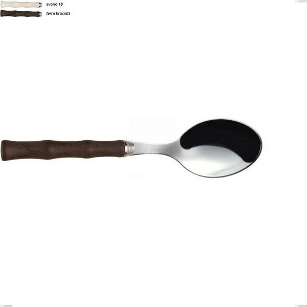 Water Eme Table Spoon, Polished 18/10 AISI 304 Stainless Steel with Acrylic Handle, Length 212 mm