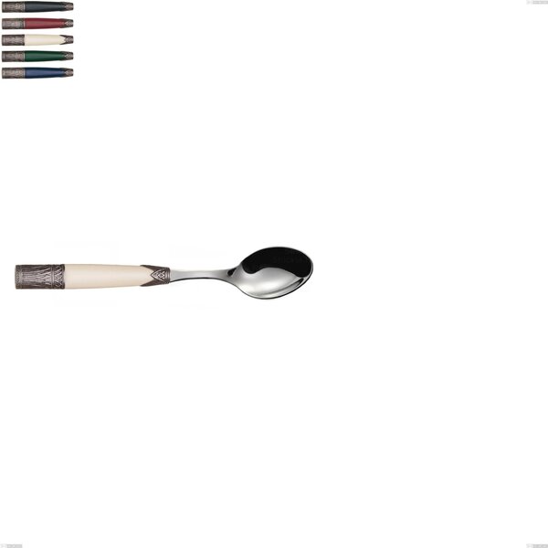 Dessert Spoon Aria, 18/10 AISI304 Coloured Stainless Steel, 155 mm, Handle in Acrylic and Metal