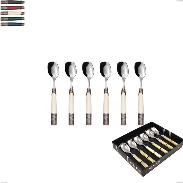 6-piece Showcase Pack Aria Ice Cream Spoon, 18/10 AISI304 Stainless Steel Coloured Cutlery