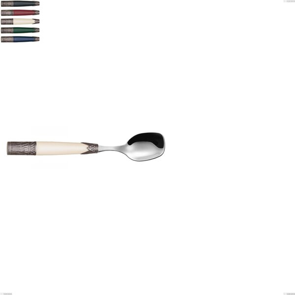 Aria Ice Cream Spoon, 18/10 AISI304 Stainless Steel, Coloured, 143 mm, Acrylic and Metal Handle