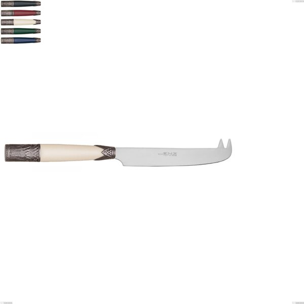 Aria Cheese Knife, 18/10 AISI304 Stainless Steel Coloured, 213 mm, Acrylic and Metal Handle