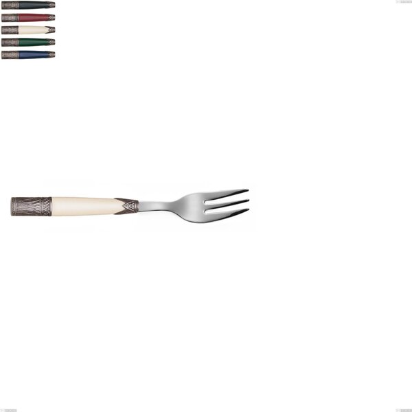 Dessert Fork Aria, 18/10 AISI304 Coloured Stainless Steel Size 143 mm with Acrylic and Metal Handle Name: Aria