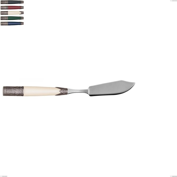 Aria Fish Knife, 18/10 AISI304 Stainless Steel Coloured, Dimensions 218 mm, Acrylic and Metal Handle