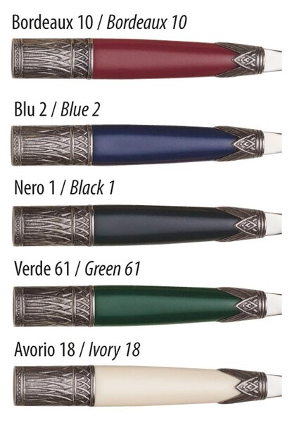 Coloured Cutlery Set 4 Pieces One Place Setting ARIA in 18/10 Stainless Steel with Methacrylate Handle Dishwasher Safe