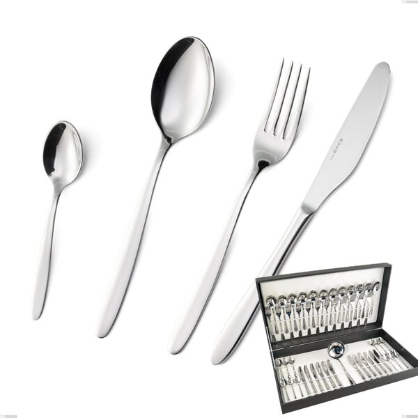 Cutlery Set 49 Pieces Armonia, Polished Stainless Steel AISI 304, Thickness 3 mm