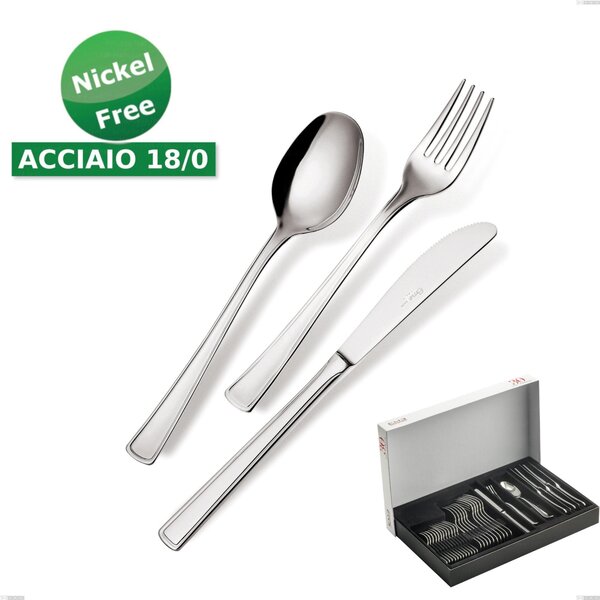 30-Piece Ambassador 18/0 Nickel-Free Cutlery Set, (Stainless Steel 18/0) Nickel-Free, 2mm Thickness