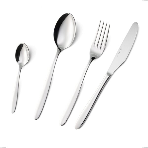 ARMONIA Table Knife in 18.10 AISI304 Stainless Steel, 3 mm Thickness, 233 mm Length, Polished Stainless Steel Handle, Dishwasher Safe