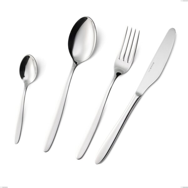 ARMONIA Table Fork in 18.10 AISI304 Stainless Steel, 3 mm Thickness, 200 mm Length, Polished Stainless Steel Handle, Dishwasher Safe