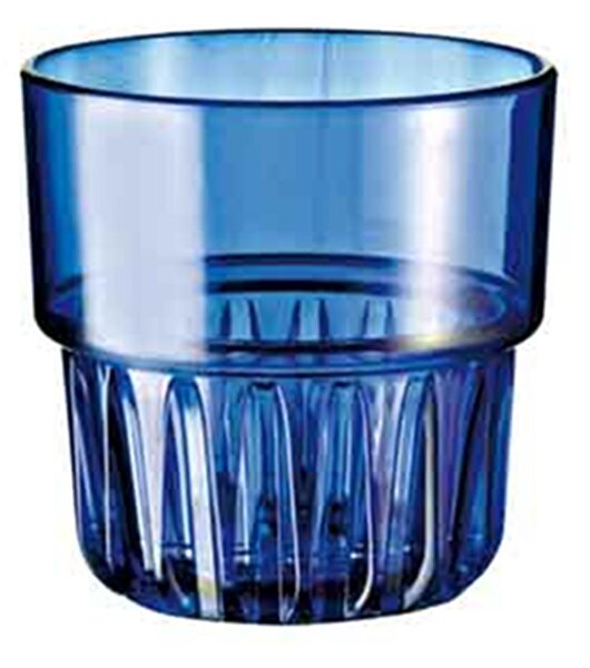 Policarbonate Tumbler Glasses � 9xh9.2 cm - 350 ml ARTIC Pack of 24 Pieces Blue Colour