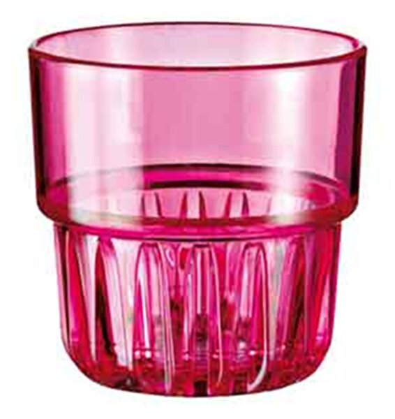 Policarbonate Tumbler Glasses � 9xh9.2 cm - 350 ml ARTIC Pack of 24 Pieces Fuchsia Colour