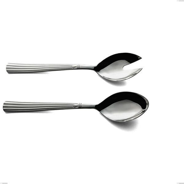 Bavaria Salad Cutlery Pair, Polished Stainless Steel (Aisi 304) Classic Style, Length 236 mm