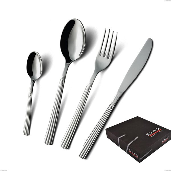 49-Piece Bavaria Economy Knife cutlery Gift Set, Polished Classic Style Stainless Steel (Aisi 304)
