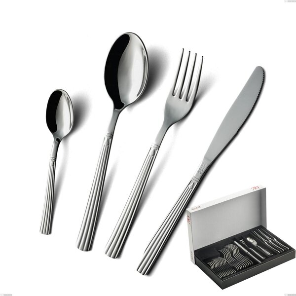 30-Piece cutlery Economy Bavaria Knife Set, Polished Stainless Steel (AISI 304) in Classic Style