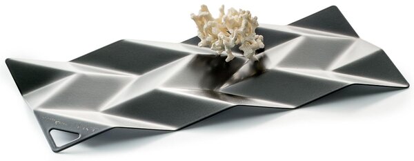 Small BD10 18/10 Stainless Steel Cutlery 28.5x14 cm Glossy Black Painted Centerpiece