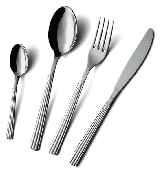 Bavaria 24-Piece Cutlery Set in 18/10 Stainless Steel, Mirror Polished 2.0 mm Thickness, Presented in Showcase Box