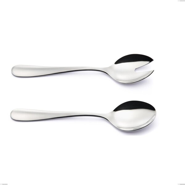 Beta Salad Tongs, 18.10 (AISI304), 4mm Thickness, 243mm Length, Polished Stainless Steel Finish