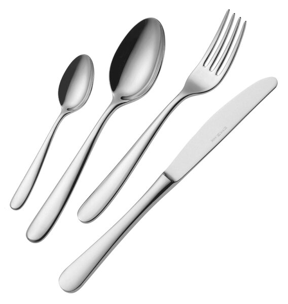Showcase Pack 6 Pieces Beta Dessert Forks, 18.10 (AISI304), 4mm Thickness, Mirror Polished Stainless Finish