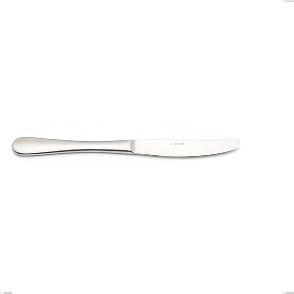 Beta Table Knife in 18.10 AISI430 Stainless Steel, Length 233 mm with Shiny Stainless Steel Handle, Dishwasher Safe