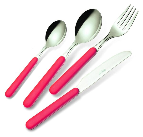 24 Piece Colourful Cutlery Set BONITA in 18C Steel with Showcase Packaging