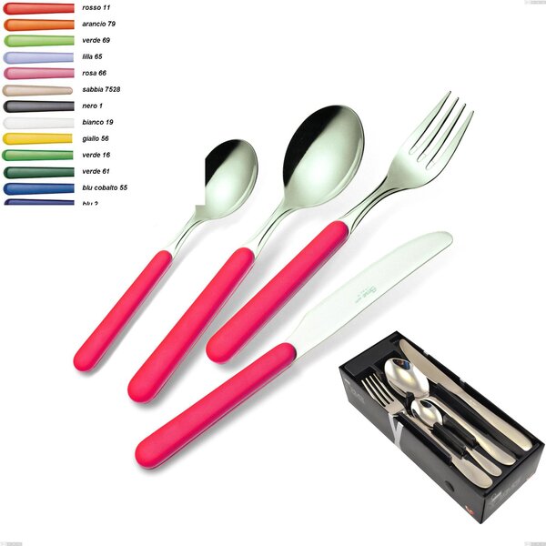 24 piece Bonita cutlery set in space-saving packaging, 18/C (AISI430)