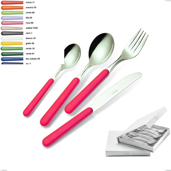 Bonita Set of 6 Coffee Spoons in Book Closure Box, 18/C (AISI430)