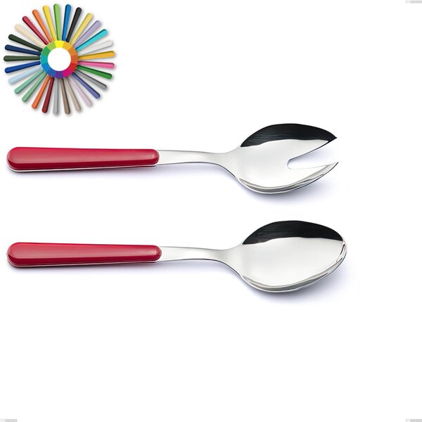 Brio Salad Cutlery Set, Stainless Steel 18.c (AISI 430), ABS Handles, Length 22.5 cm