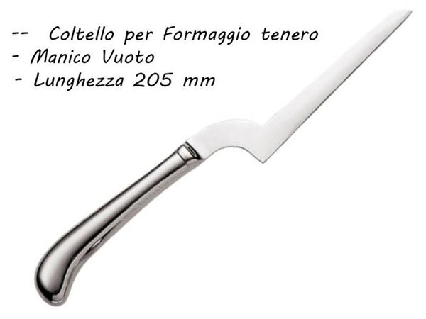 Stainless Steel 18/10 Polished Hollow Handle Cheese Knife for Soft Cheese 205 mm