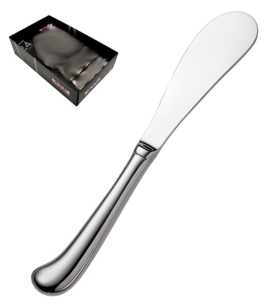Butter Spreading Knife with Hollow Handle for Soft Cheese Stainless Steel 18/10 Polished 205 mm in Display Box