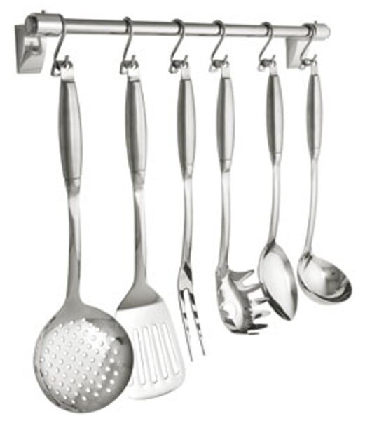 Wall Bar 44 cm with 6 Pieces in 18/10 Steel Touch Me Cutlery Set