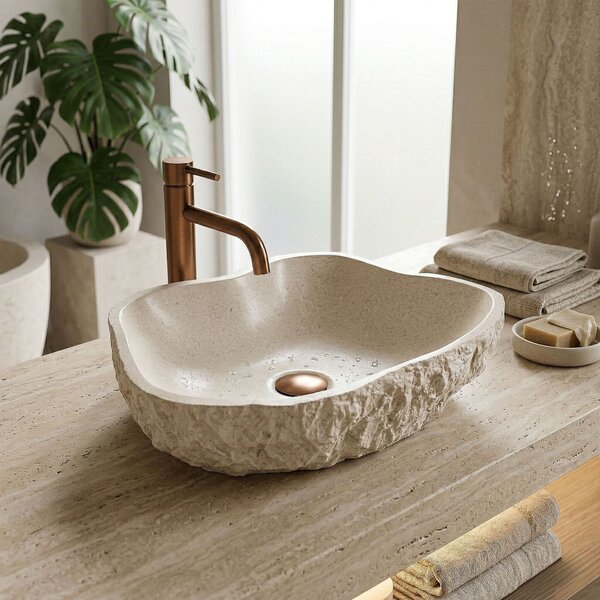 Countertop Basin Rea Isla Warm Beige