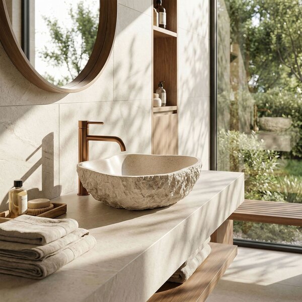 Countertop Basin Rea Isla Warm Beige