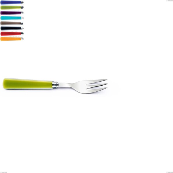 Candy Eme Dessert Fork, 18/10 AISI 304 Polished Stainless Steel with Acrylic Handle