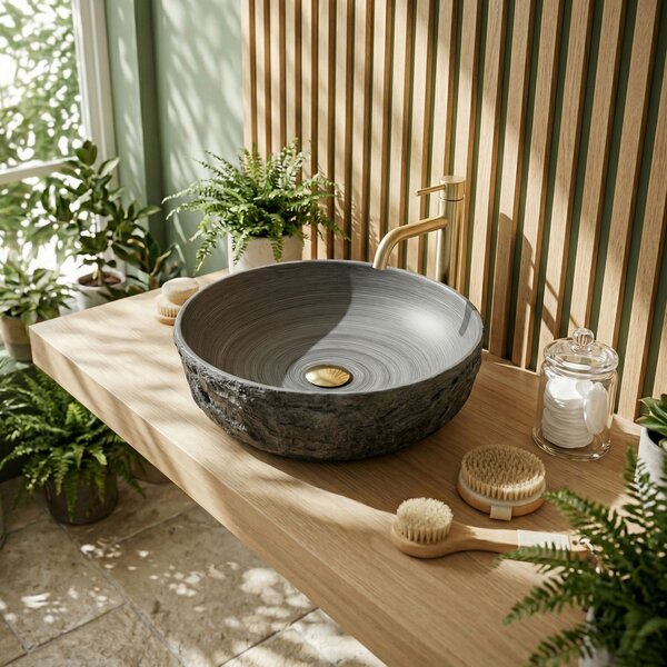 Countertop washbasin Rea Babilon Silver