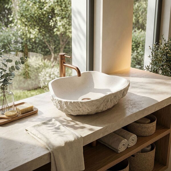 Countertop Basin Rea Isla Warm Beige