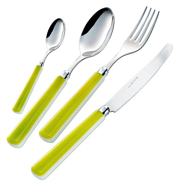 CANDY Colourful Cutlery Set 24 Pieces in 18/10 Stainless Steel (AISI304) with Showcase Packaging
