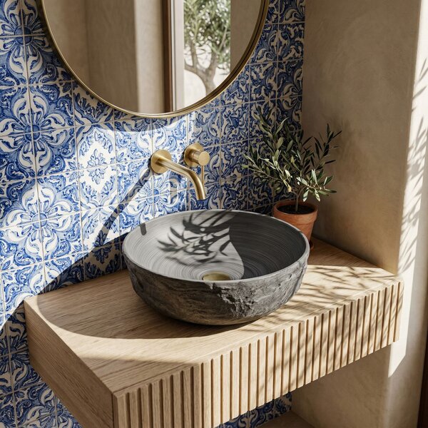 Countertop washbasin Rea Babilon Silver
