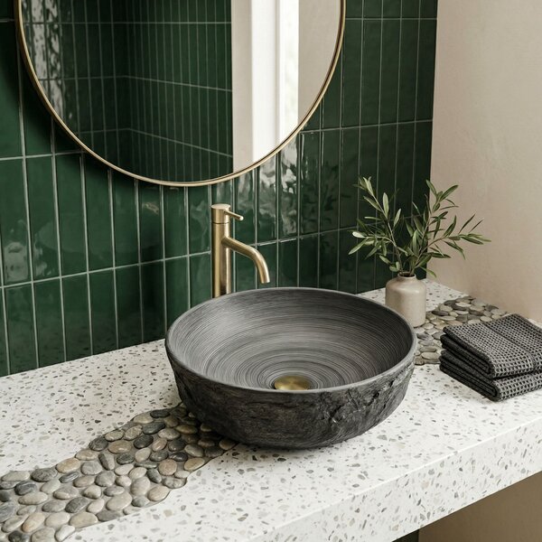 Countertop washbasin Rea Babilon Silver