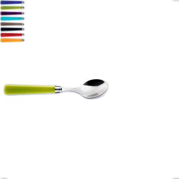 Candy Eme coffee spoon, Polished 18/10 AISI 304 Stainless Steel with Acrylic Handle