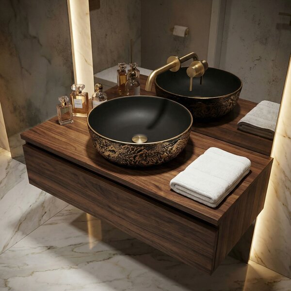Countertop washbasin Rea Babilon Gold
