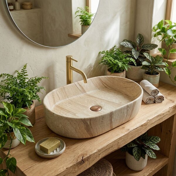 Countertop washbasin REA Nadia 60 Sahara