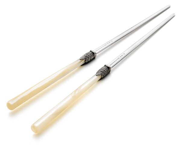 Asian Kitchen Cutlery Set: Chopstick Pair with Spoon 220 mm Various Colours