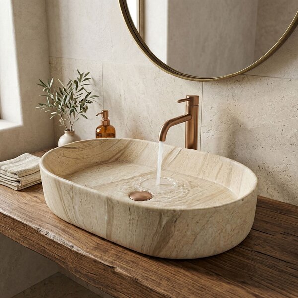 Countertop washbasin REA Nadia 60 Sahara