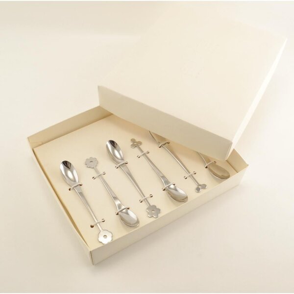 Cappuccino and Fruit Salad CADEAU Teaspoons in 18.10 AISI430 Stainless Steel 126 mm in Favour Packaging
