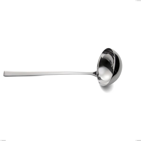 Celine Ladle, Polished AISI 304 Stainless Steel, 4.5 mm Thickness, 283 mm Length